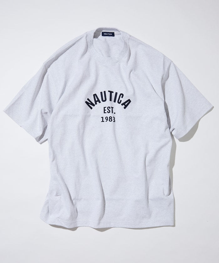 NAUTICA JAPAN Felt Patch Arch Logo S/S Tee