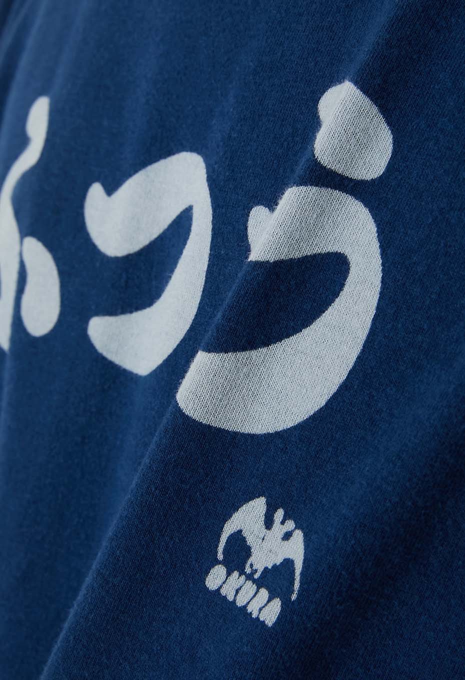 BLUE BLUE JAPAN Normal bassen Indigo T-shirt