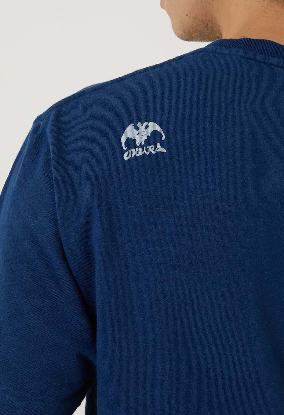 BLUE BLUE JAPAN Kenko bassen Indigo T-shirt